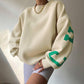 Loose Letter Printed Jumpers Sweatshirt XY22067CP